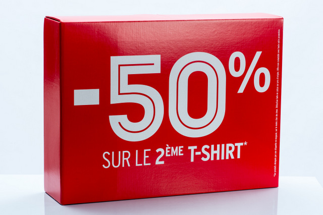 Cube -50% Cache Cache PLV carton