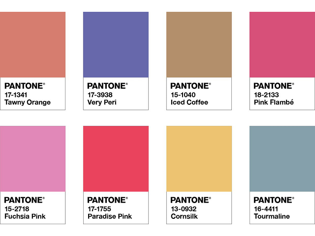 Pantone 2022 : zoom sur la couleur de l’année Very Peri pantone color of the year 2022 palette amusements