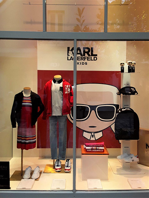 CWF Bâches outlets Vitrine Karl Lagerfeld Kids CWF