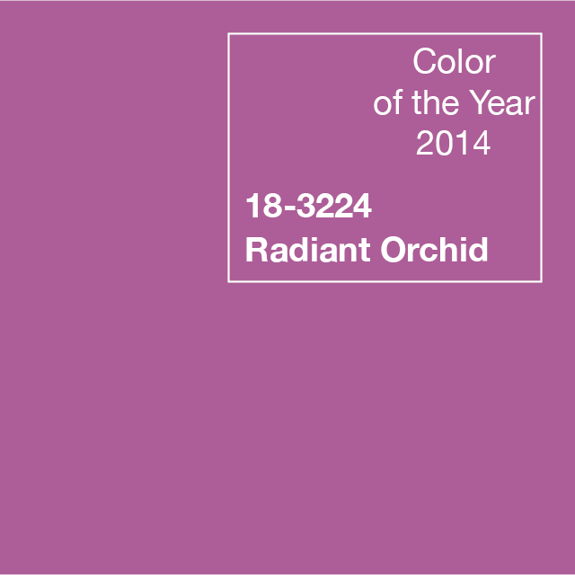 Pantone 2024 : Peach Fuzz, entre tendresse et bien-être 2014 Radiant Orchid