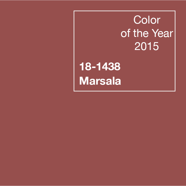 Pantone 2024 : Peach Fuzz, entre tendresse et bien-être 2015 Marsala