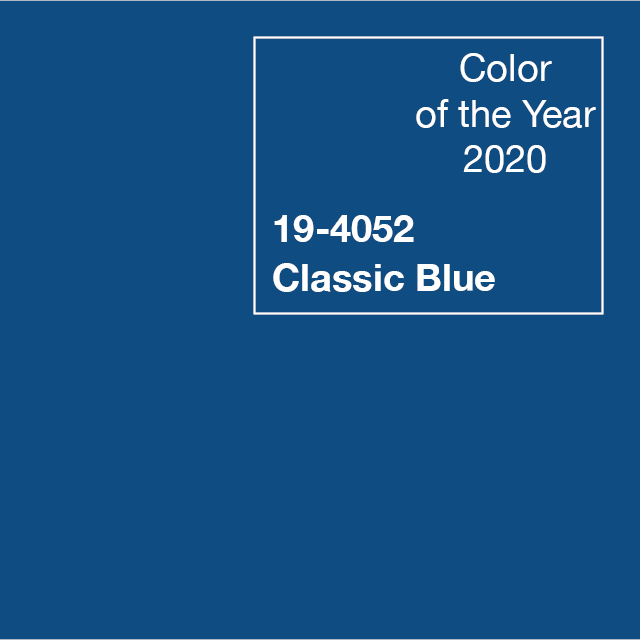 Pantone 2024 : Peach Fuzz, entre tendresse et bien-être 2020 Classic Blue