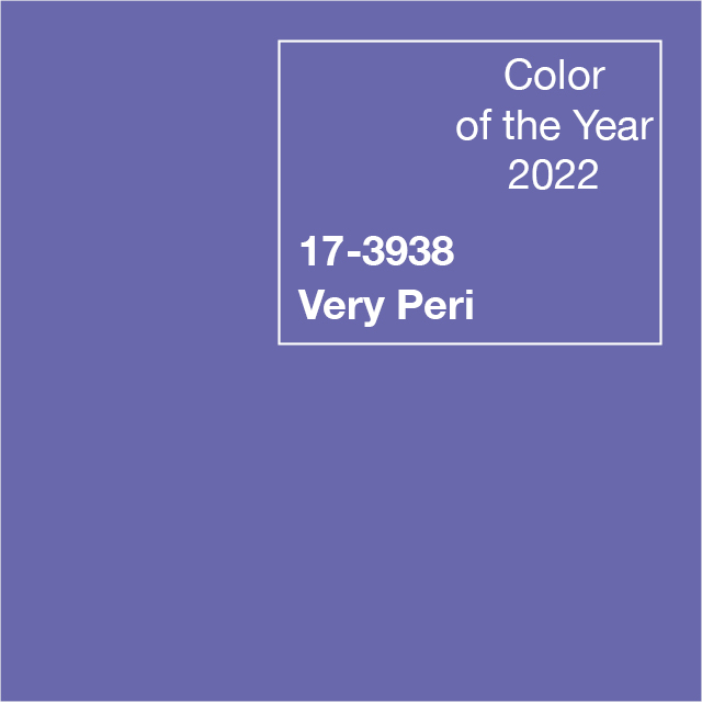 Pantone 2024 : Peach Fuzz, entre tendresse et bien-être 2022 Very Peri