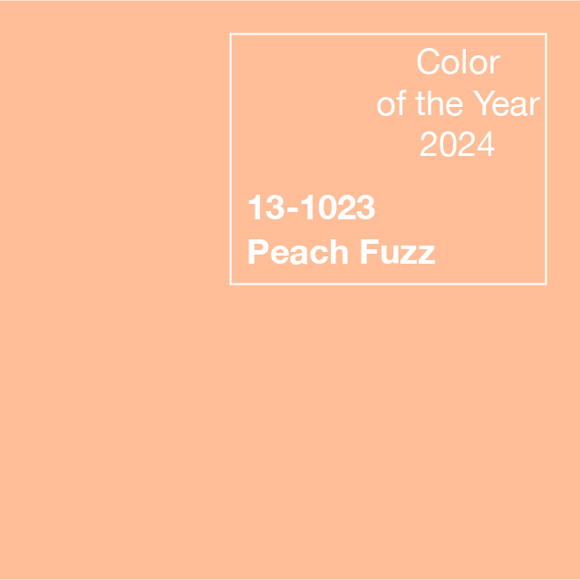 Pantone 2024 : Peach Fuzz, entre tendresse et bien-être 2024 Peach Fuzz
